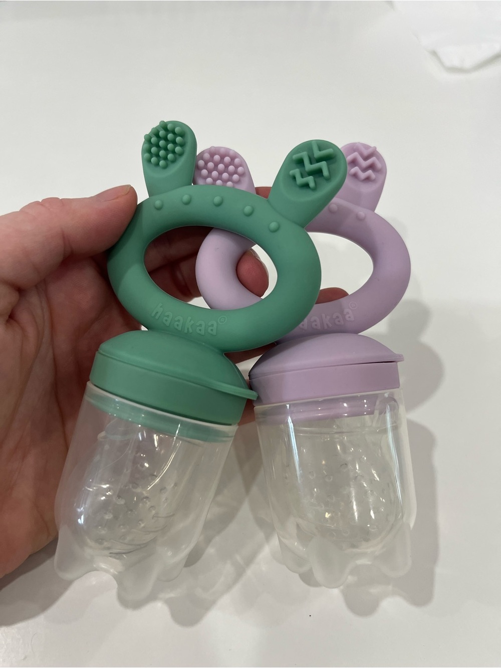 Haakaa Silicone teether feeders!